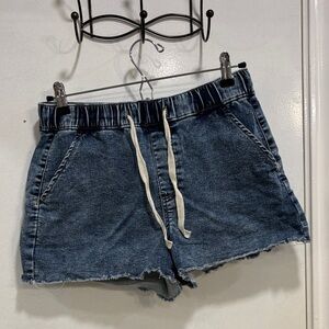 Rewash Dark Blue Jean Shorts with Drawstring